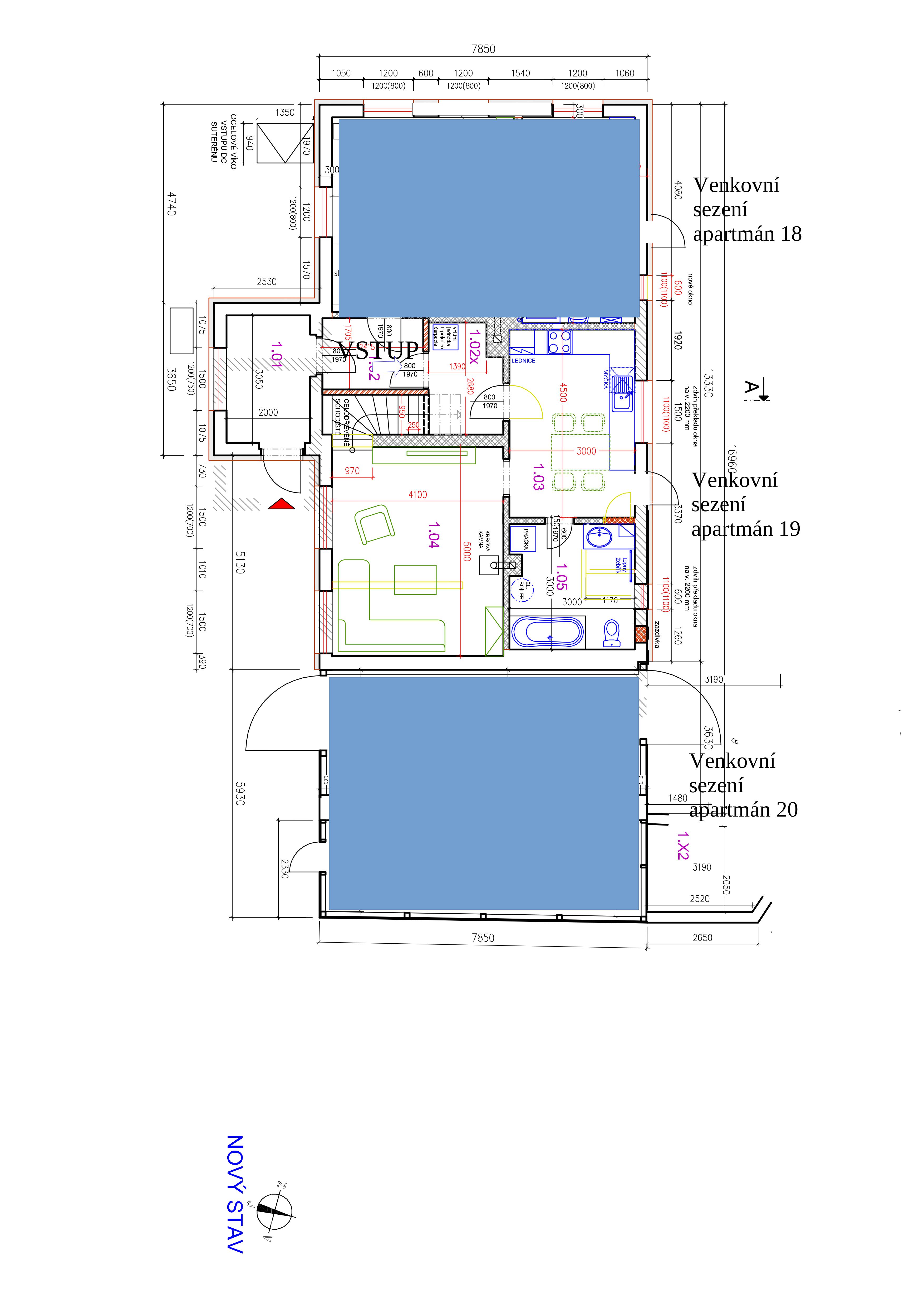 AP19 Rozpis přízemí - dokumentace