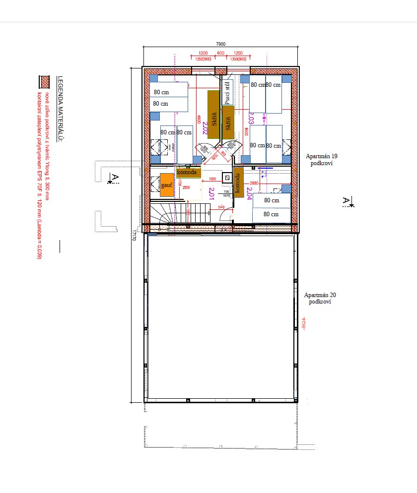 AP19 - Půdorys podkroví